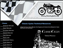 Tablet Screenshot of classiccycles.org